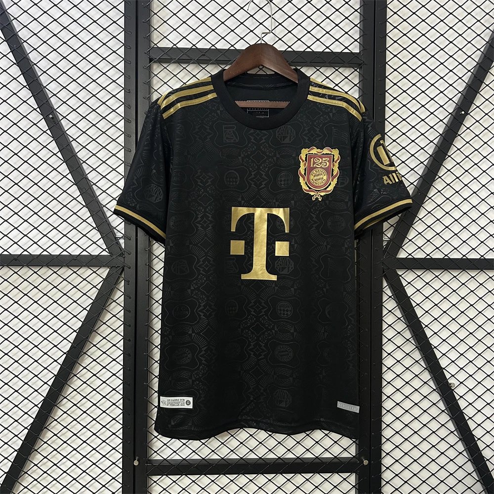 Adidas Football Jerseys FC Bayern München short-sleeve jersey — 2526 Bayern 125th Anniversary Black Edition