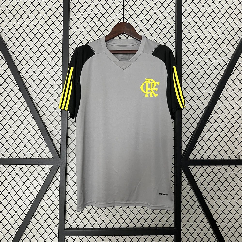 Flamengo Soccer Jersey Red White Black Blue Green Striped Patterned Performance Shirt