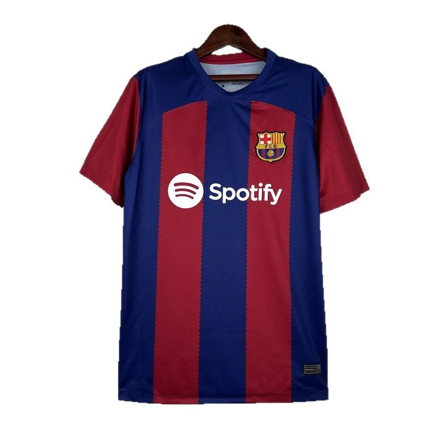 FC Barcelona Spotify Collaboration Red Blue Gradient Soccer Jersey
