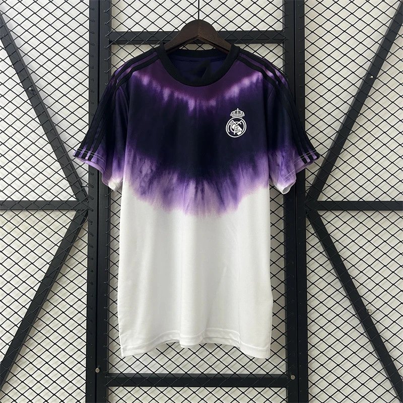 Real Madrid Soccer Jersey Black Red Rose Dragon Print Casual