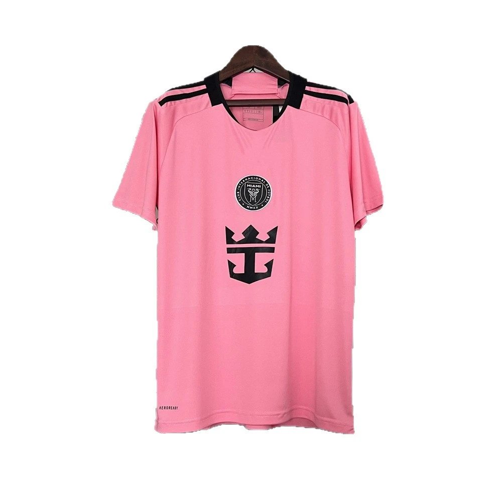 Inter Miami CF Pink Black Striped Soccer Jersey