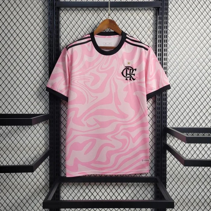Flamengo Soccer Jersey Red White Black Blue Green Striped Patterned Performance Shirt
