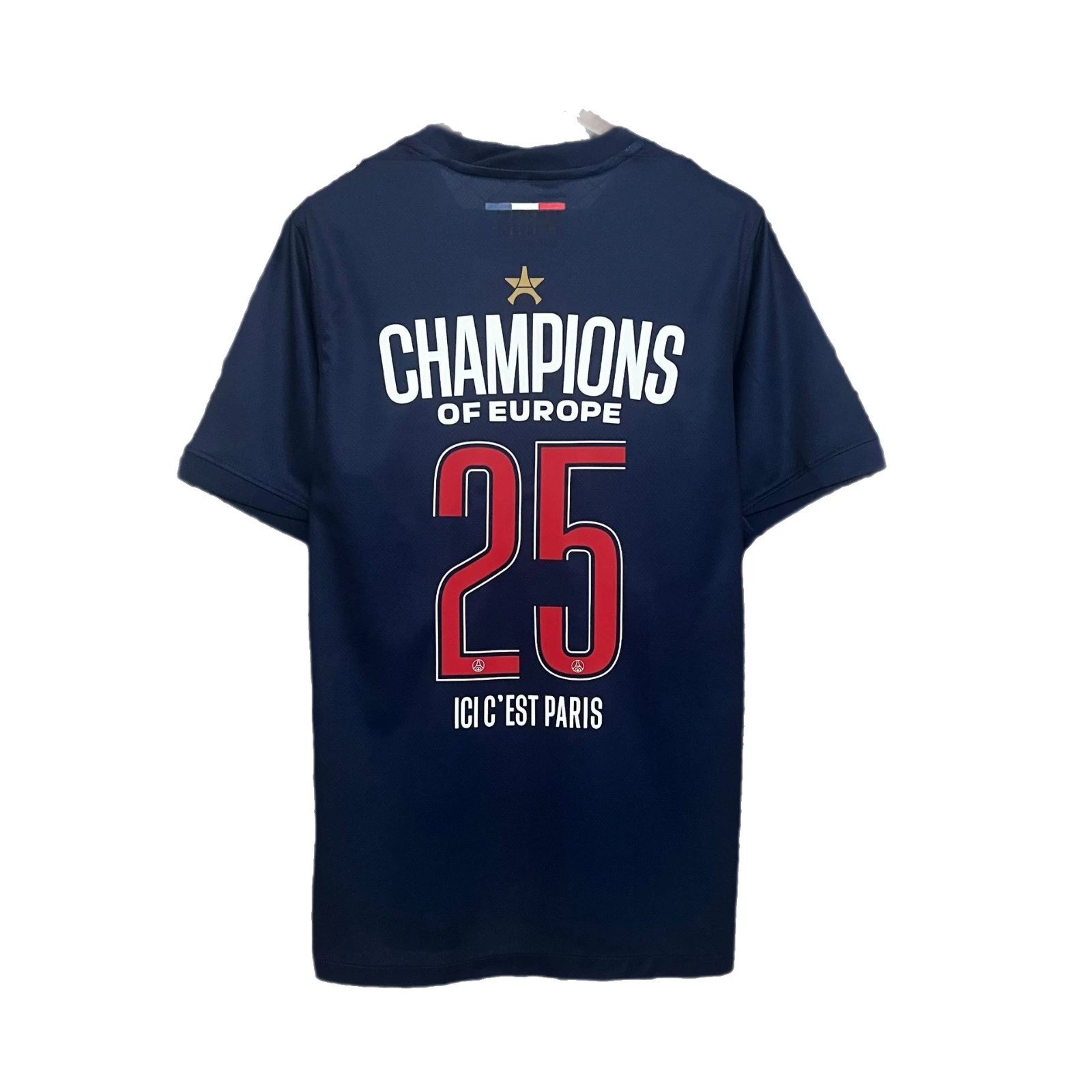 Paris Saint-Germain Qatar Airways White Red Blue Home Jersey