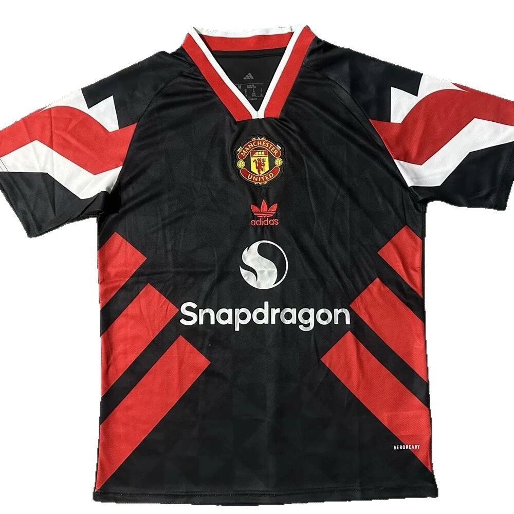Manchester United 2023 24 Third Black Yellow Snapdragon Jersey