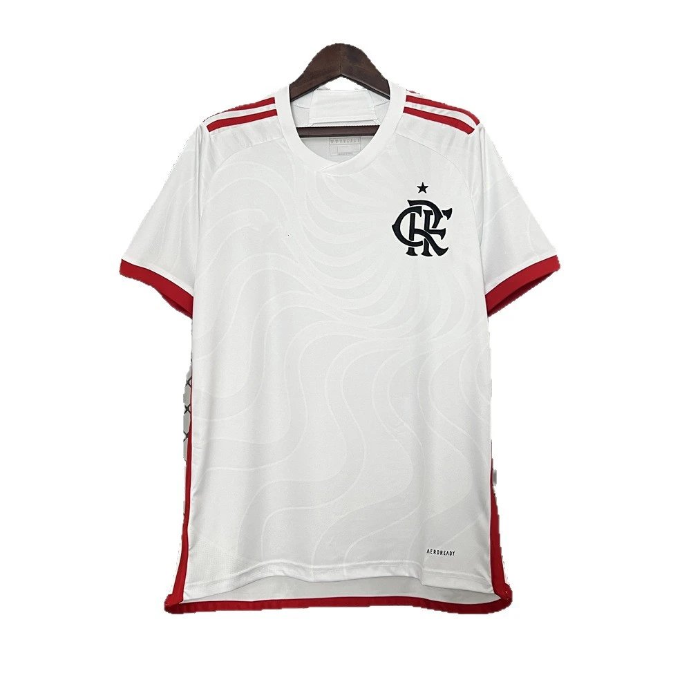 Flamengo Soccer Jersey Red White Black Blue Green Striped Patterned Performance Shirt