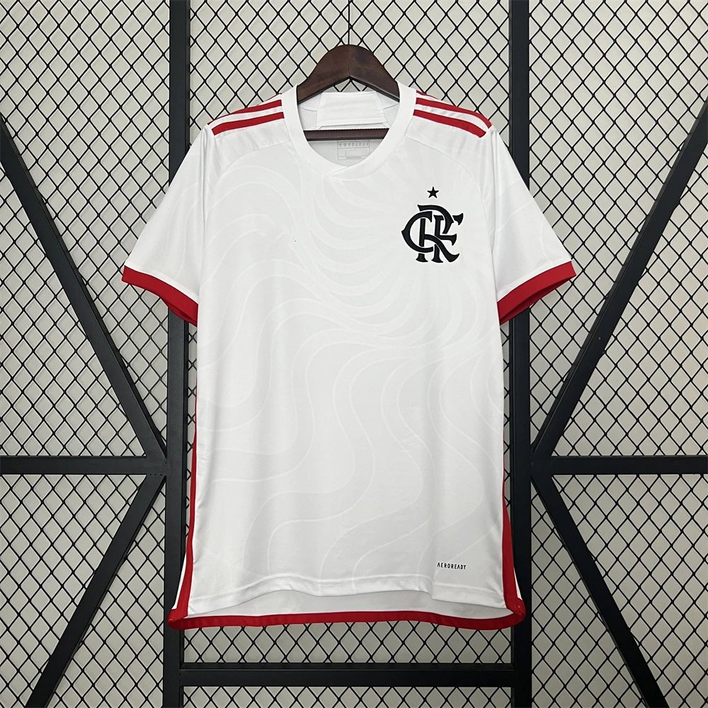 Flamengo Soccer Jersey Red White Black Blue Green Striped Patterned Performance Shirt