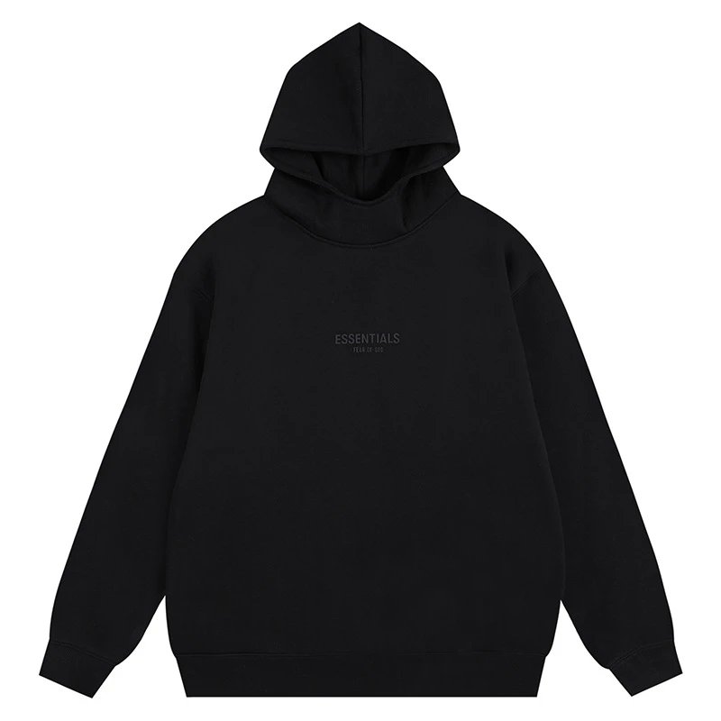 Fear of God Essentials Hoodie Beige and Black - 11