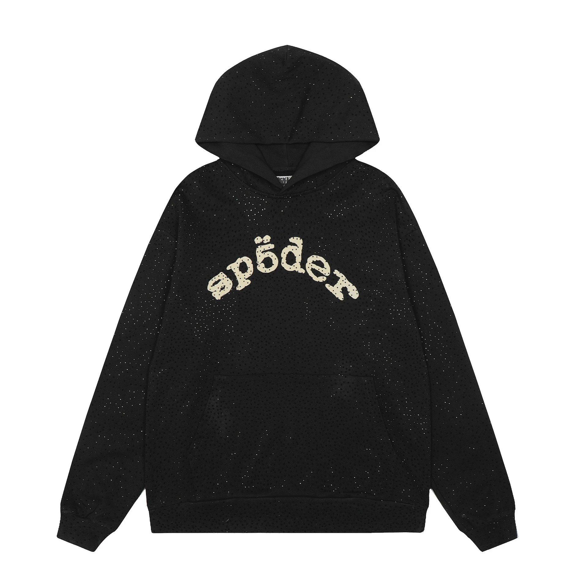 s*5 Full Rhinestone Hooded Sweatshirt Jacket