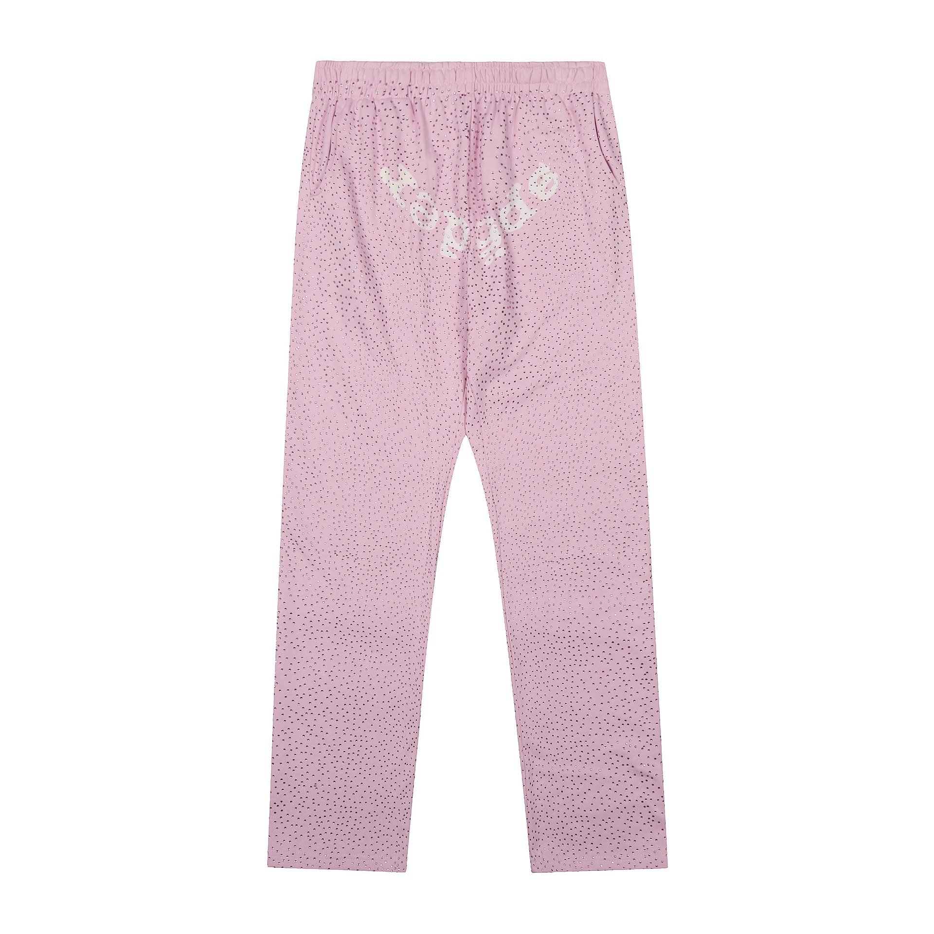 Full Rhinestone Pants Pink