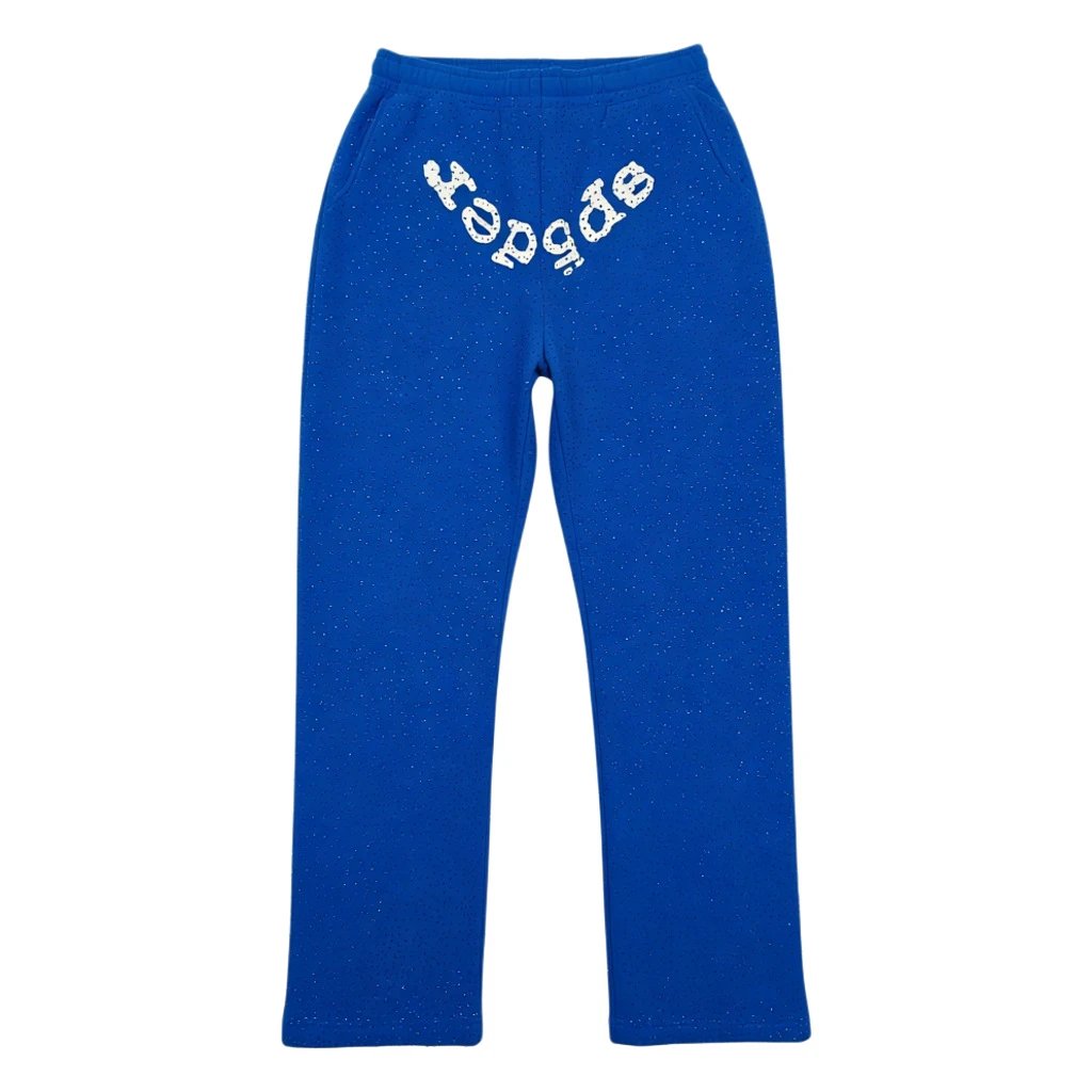 Full Rhinestone Pants Blue