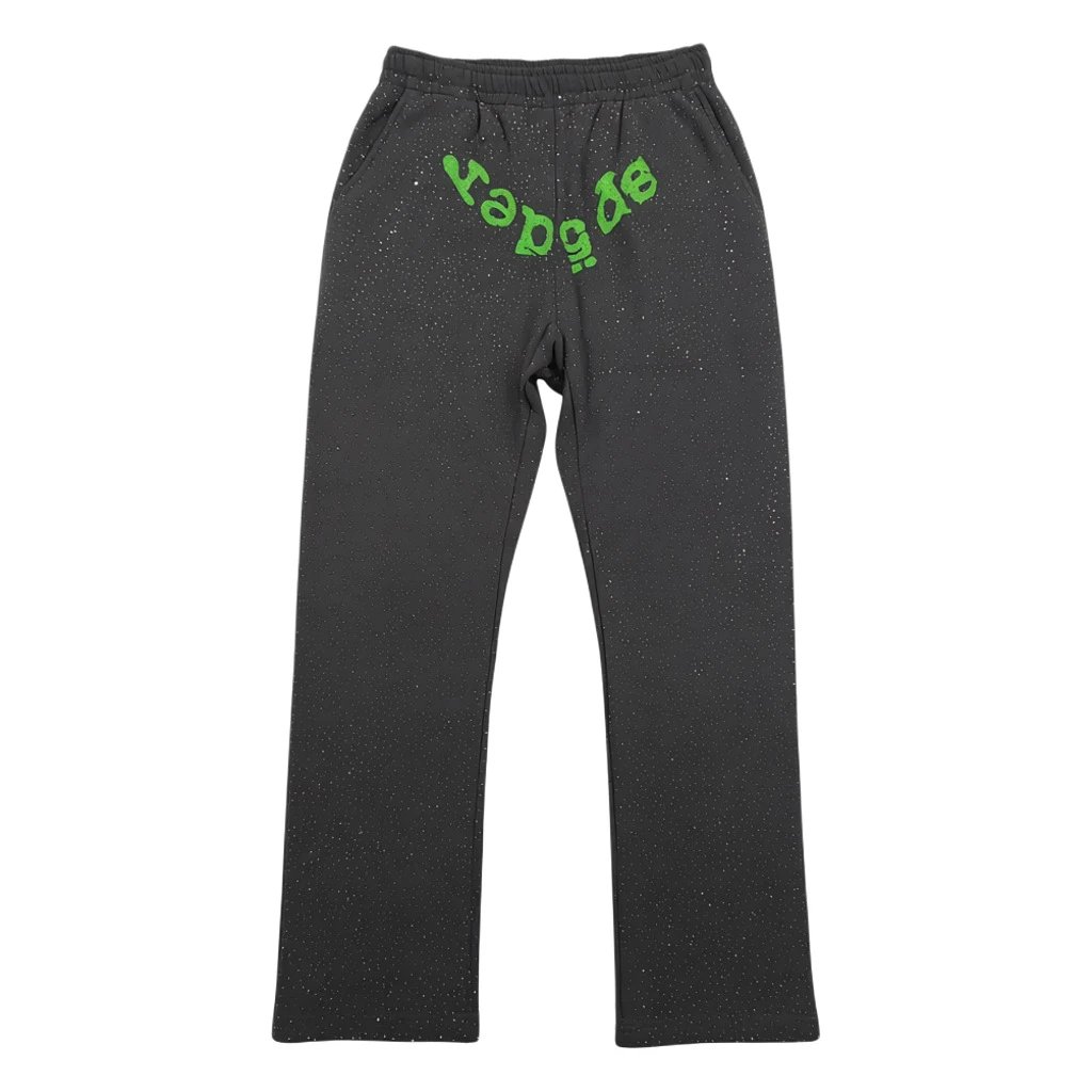 Full Rhinestone Pants Dark Gray