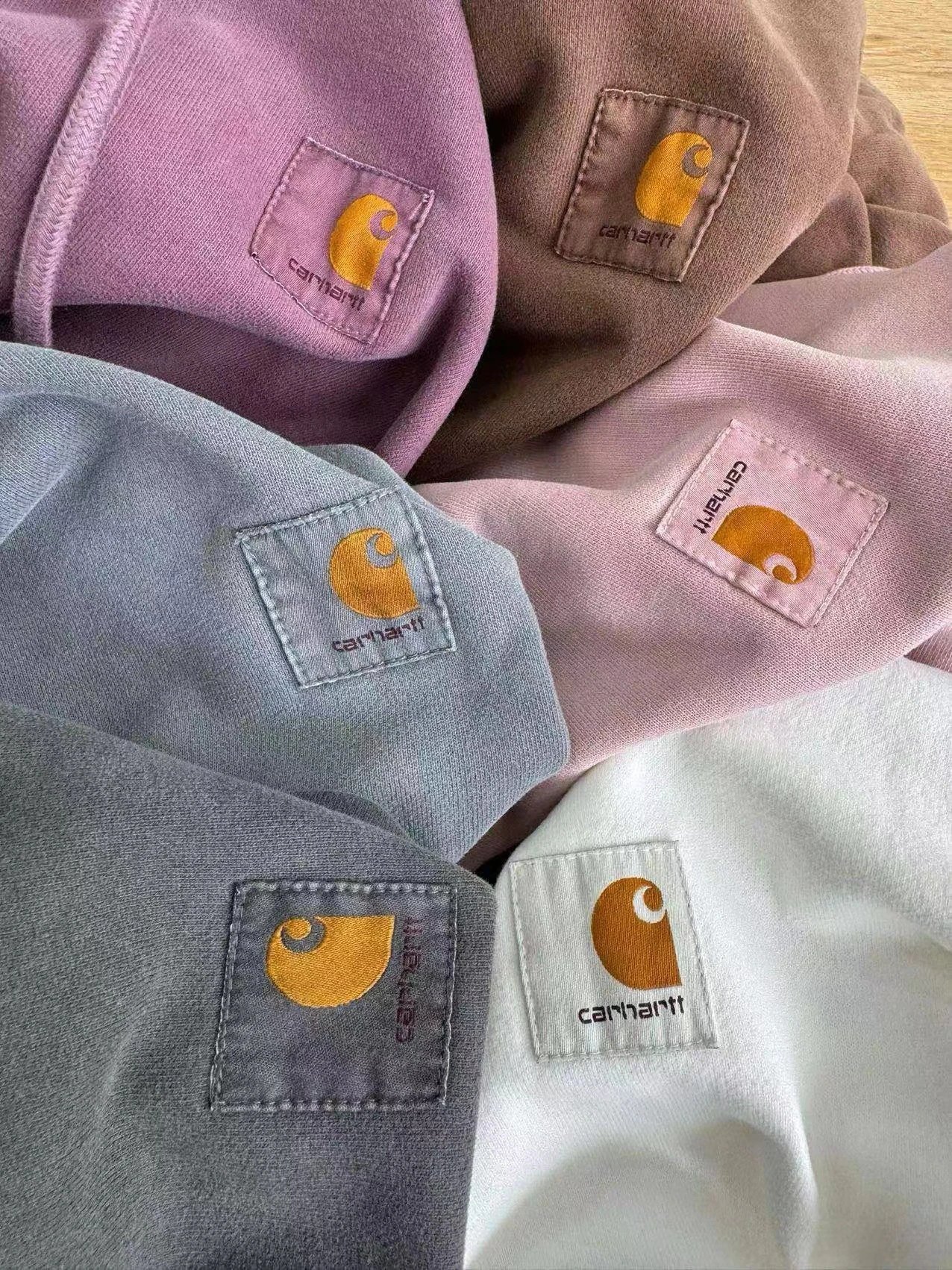 Carhartt WIP Hoodie Brown Washed Cotton Hoodie - 8