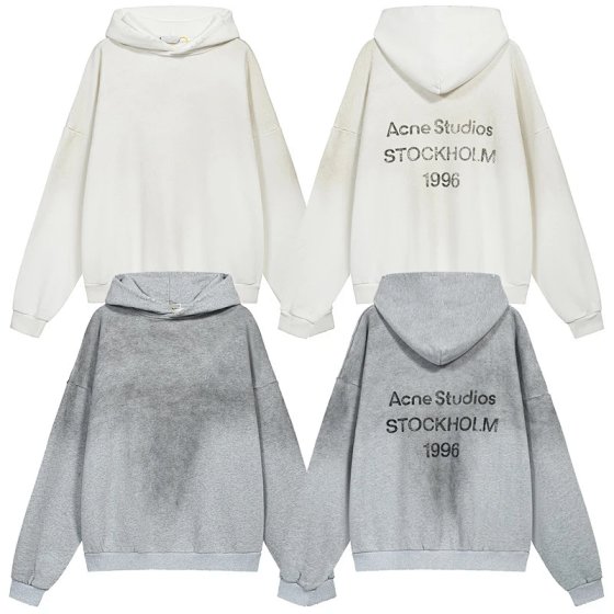 American niche tide washed and old worn 1996 letters hoodie couple men and women loose cross-border sweater