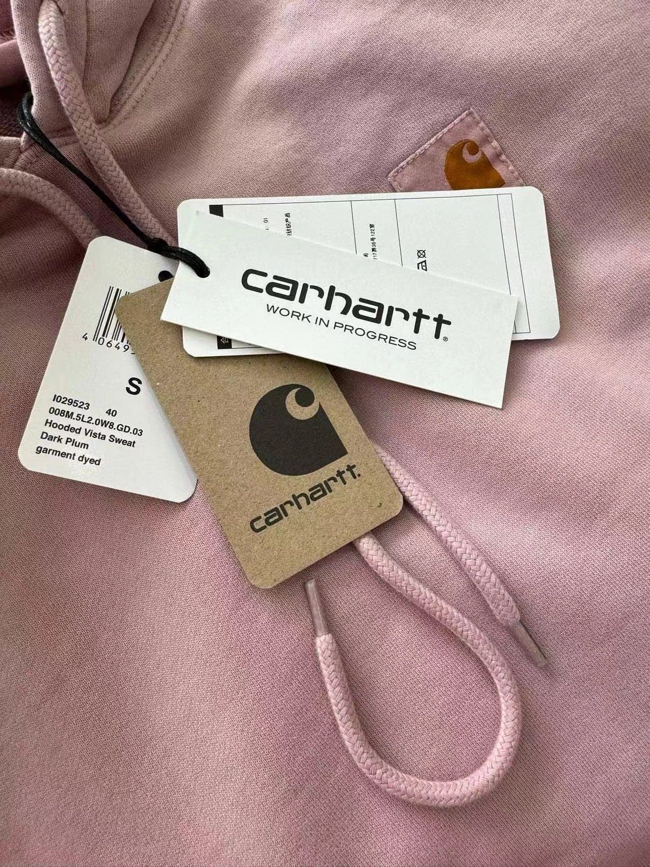 Carhartt WIP Hoodie Brown Washed Cotton Hoodie - 4