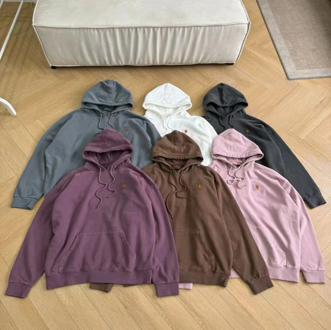 Carhartt WIP Hoodie Brown Washed Cotton Hoodie - 6