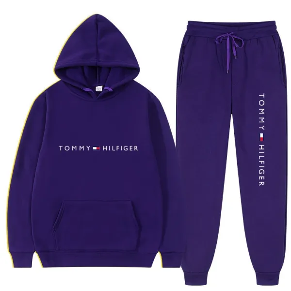 Tommy Hilfiger Classic Logo Hoodie and Jogger Sweatpants Set - 11