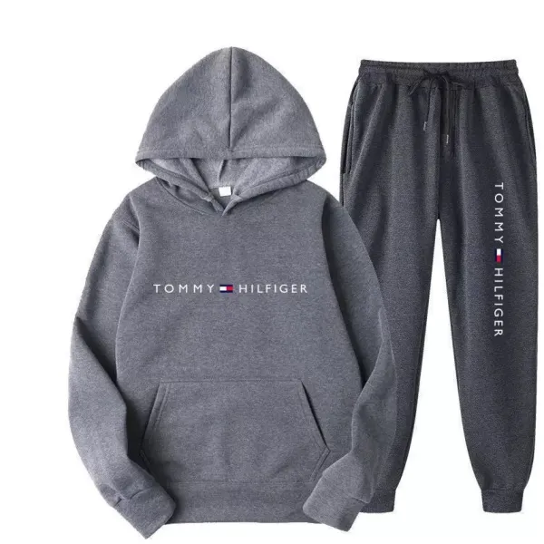 Tommy Hilfiger Classic Logo Hoodie and Jogger Sweatpants Set - 19