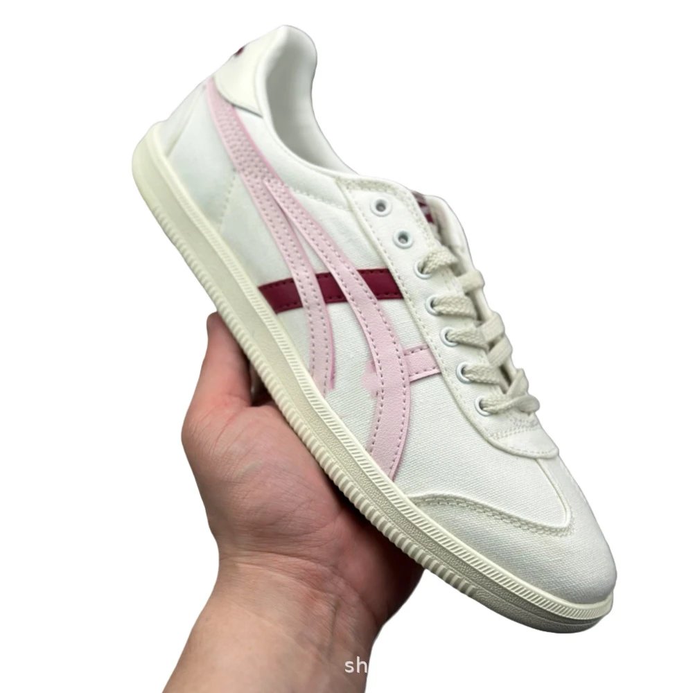 Asics Onitsuka Tiger Mexico 66 White Pink Burgundy Sneakers - 1