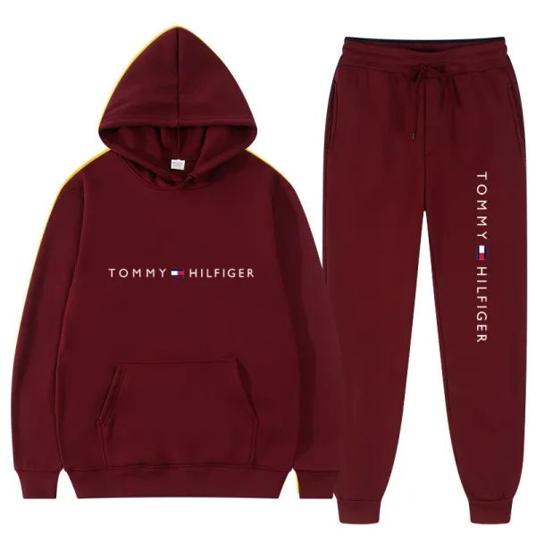Tommy Hilfiger Classic Logo Hoodie and Jogger Sweatpants Set - 28
