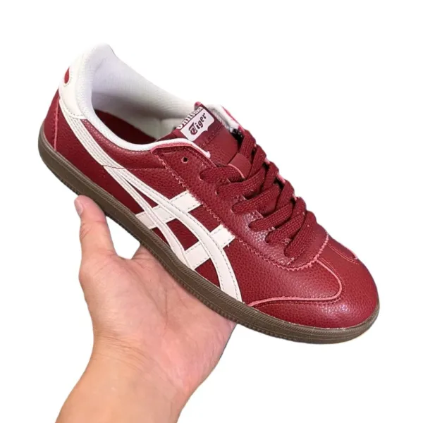Onitsuka Tiger Mexico 66 Burgundy White Sneakers - 1