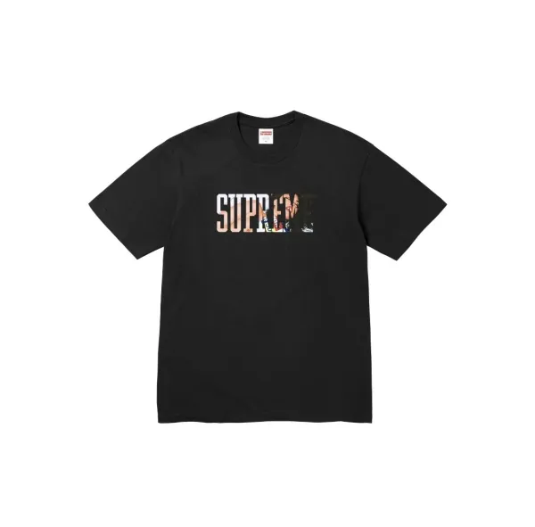 Supreme Photo Collage Box Logo Black T-Shirt - 1