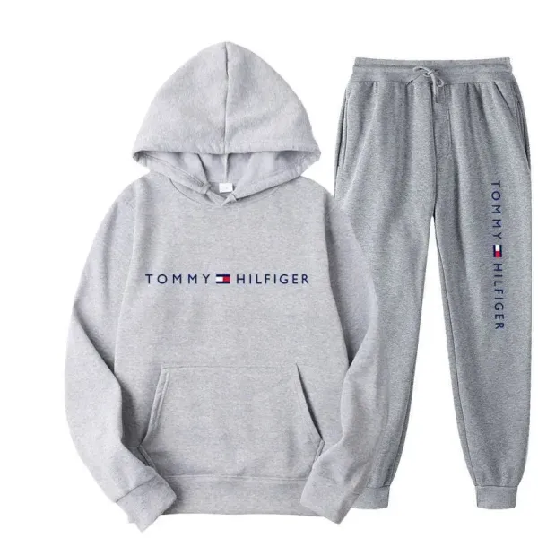Tommy Hilfiger Classic Logo Hoodie and Jogger Sweatpants Set - 4