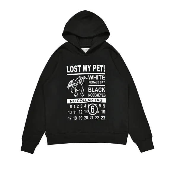 Off-White Lost My Pet Hoodie Black - 1