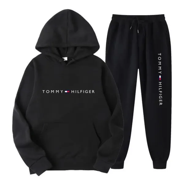 Tommy Hilfiger Classic Logo Hoodie and Jogger Sweatpants Set - 14
