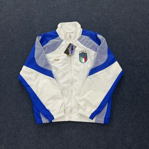 Gatz Italy National Team Windbreaker Jacket White/Blue - 1