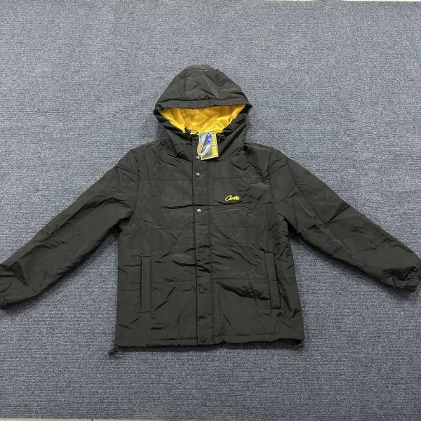 LiteWork Windbreaker Black and White Color-Block Hooded Jacket - 9