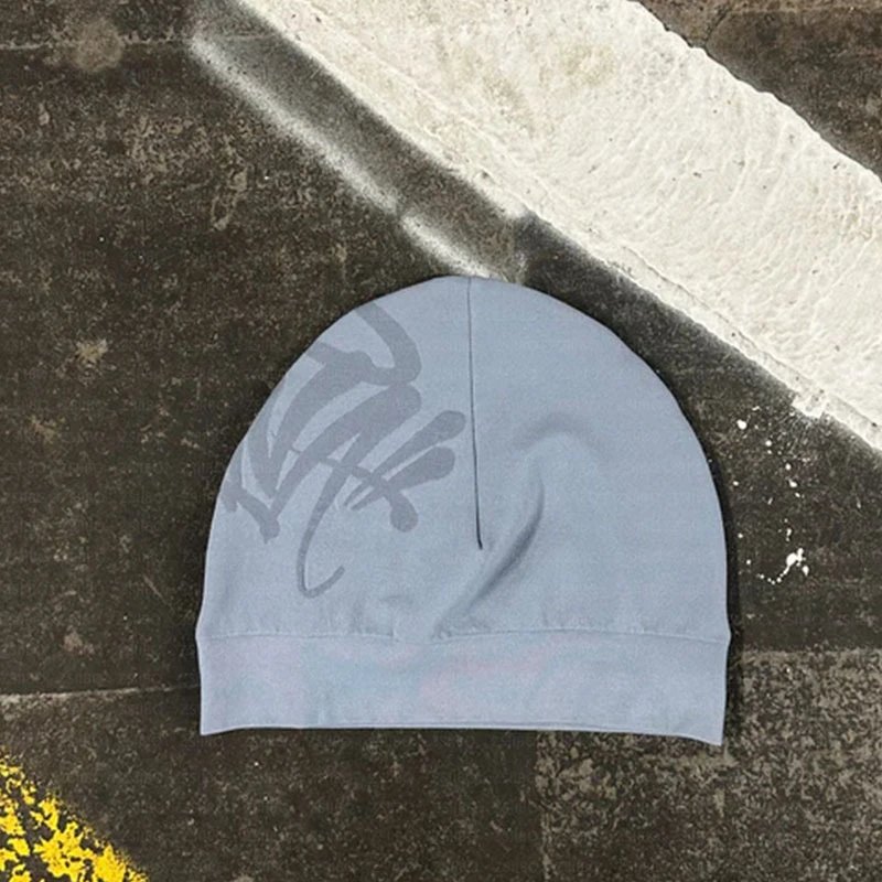 Off-White Graffiti Beanie Light Blue Hat - 1