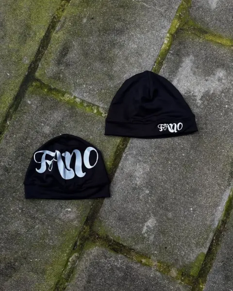 Fano Beanie Black with Silver Logo Hat - 1