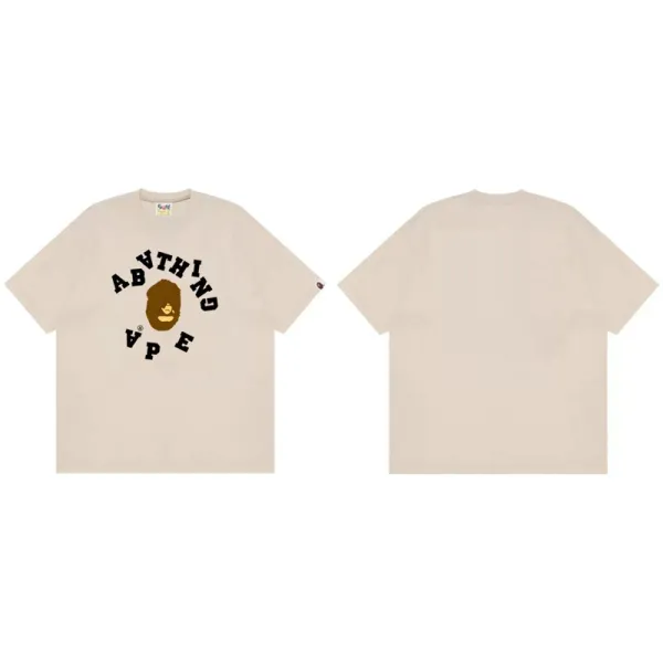 A Bathing Ape Arch Logo T-Shirt Beige T-Shirt - 1