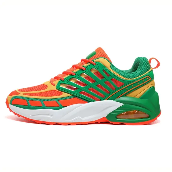 Design Chunky Air-Cushion Running Sneakers White - 6