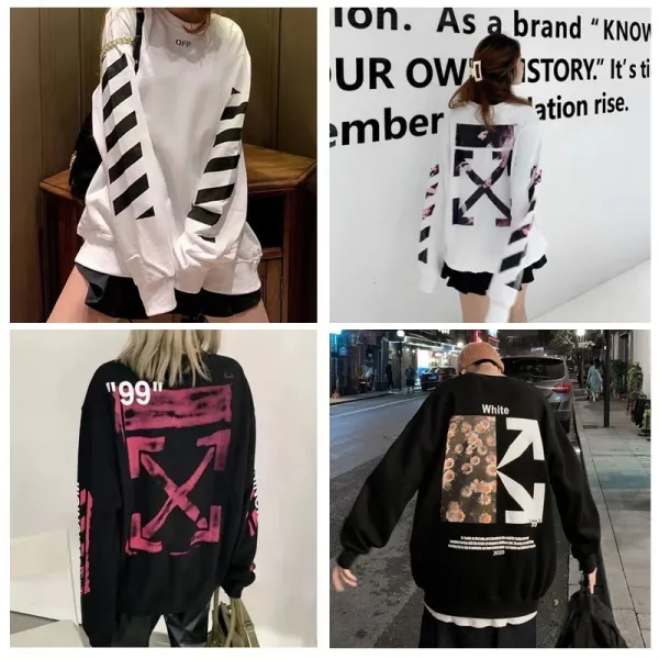 Off-White Arrow Graphic Oversized Sweatshirt - 45