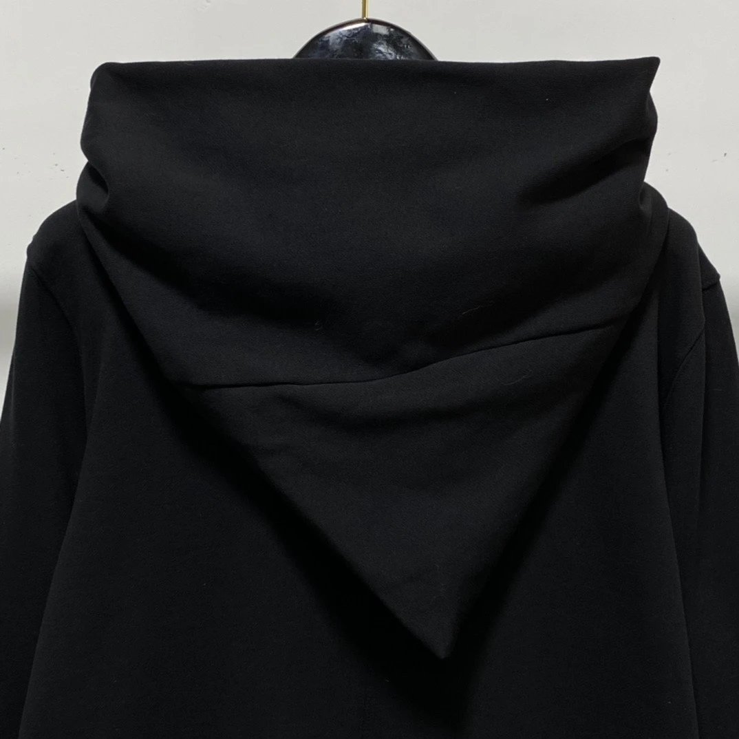 Rick Owens DRKSHDW Asymmetrical Zip Hoodie Black - 9