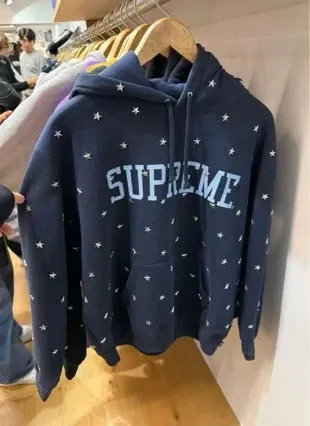 Supreme Star-Embellished Hoodie Black - 6