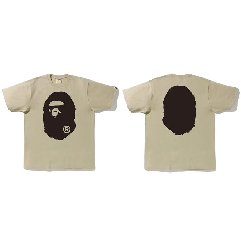 A Bathing Ape Classic Ape Head Beige T-Shirt - 1