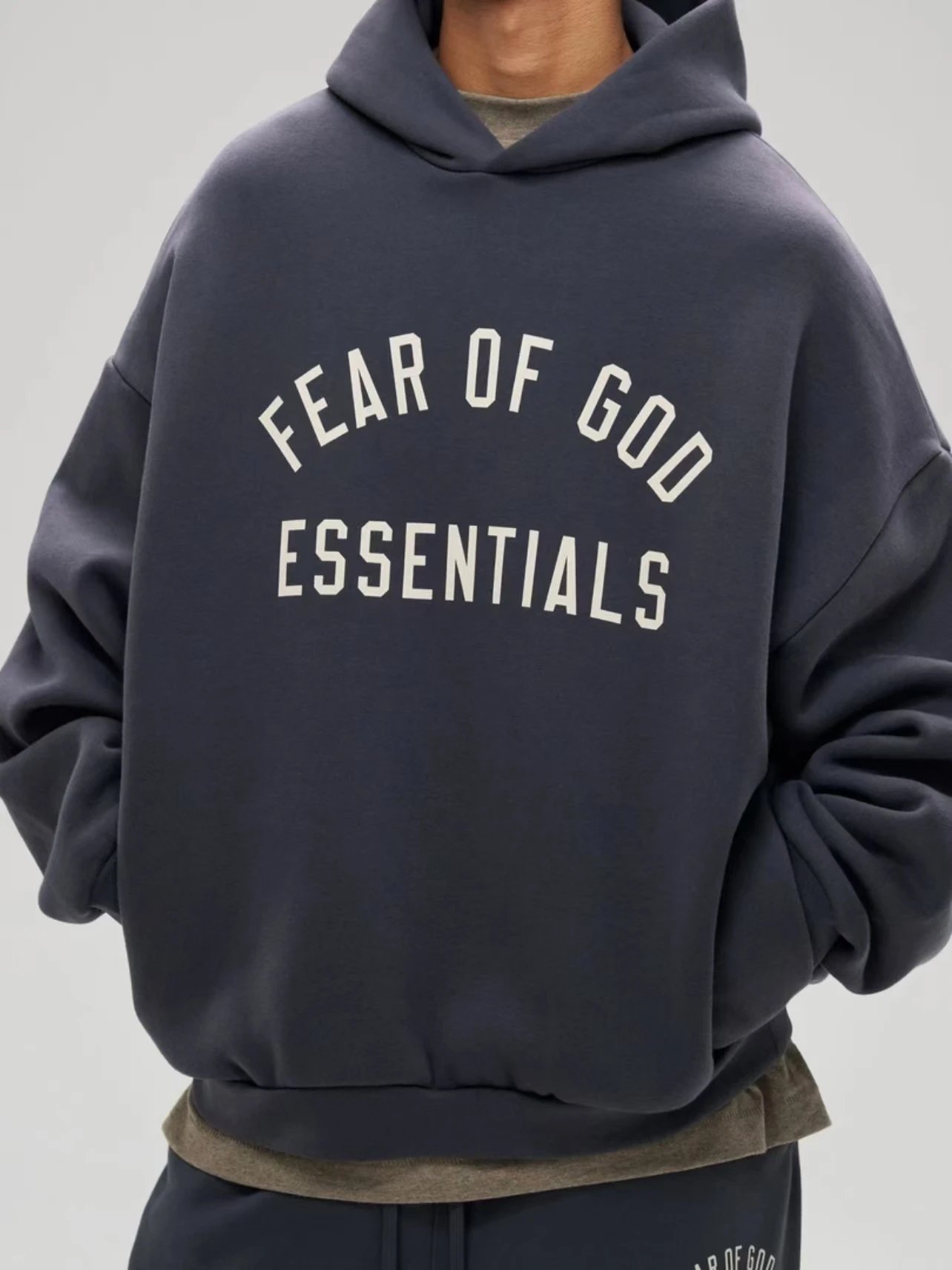 Fear of God Essentials Arch Logo Hoodie Burgundy - 6