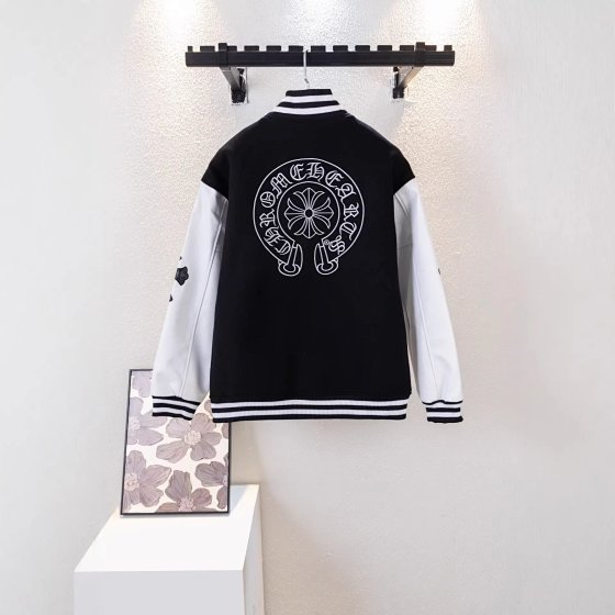 拼皮棒球服外套夹克情侣款