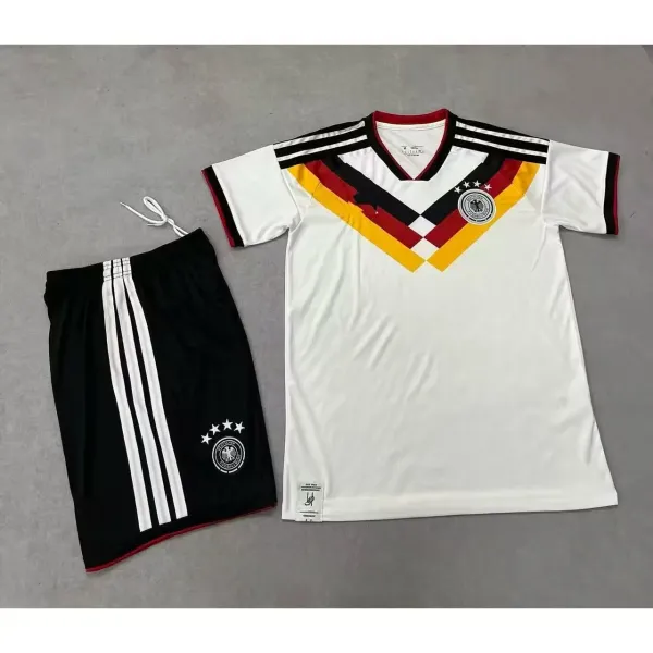 Adidas Germany National Team 1990 Home Jersey and Shorts Set White / Black - 1