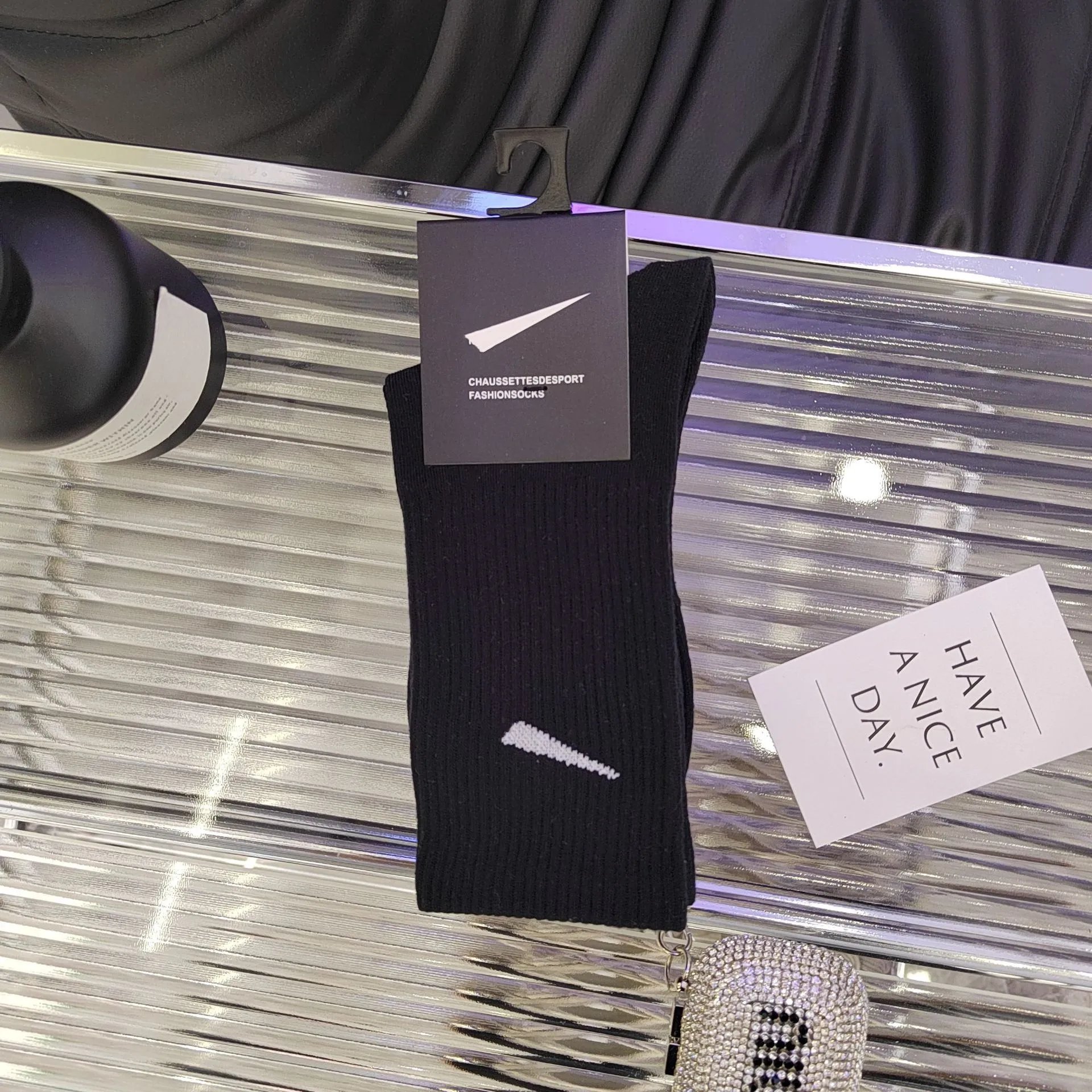 Knee-high Polyester Black