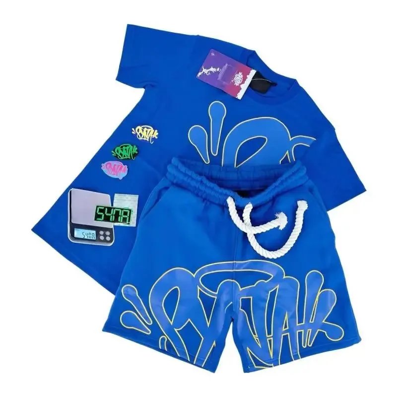 Syna World Syna Logo T-Shirt and Shorts Set 2-Piece Blue