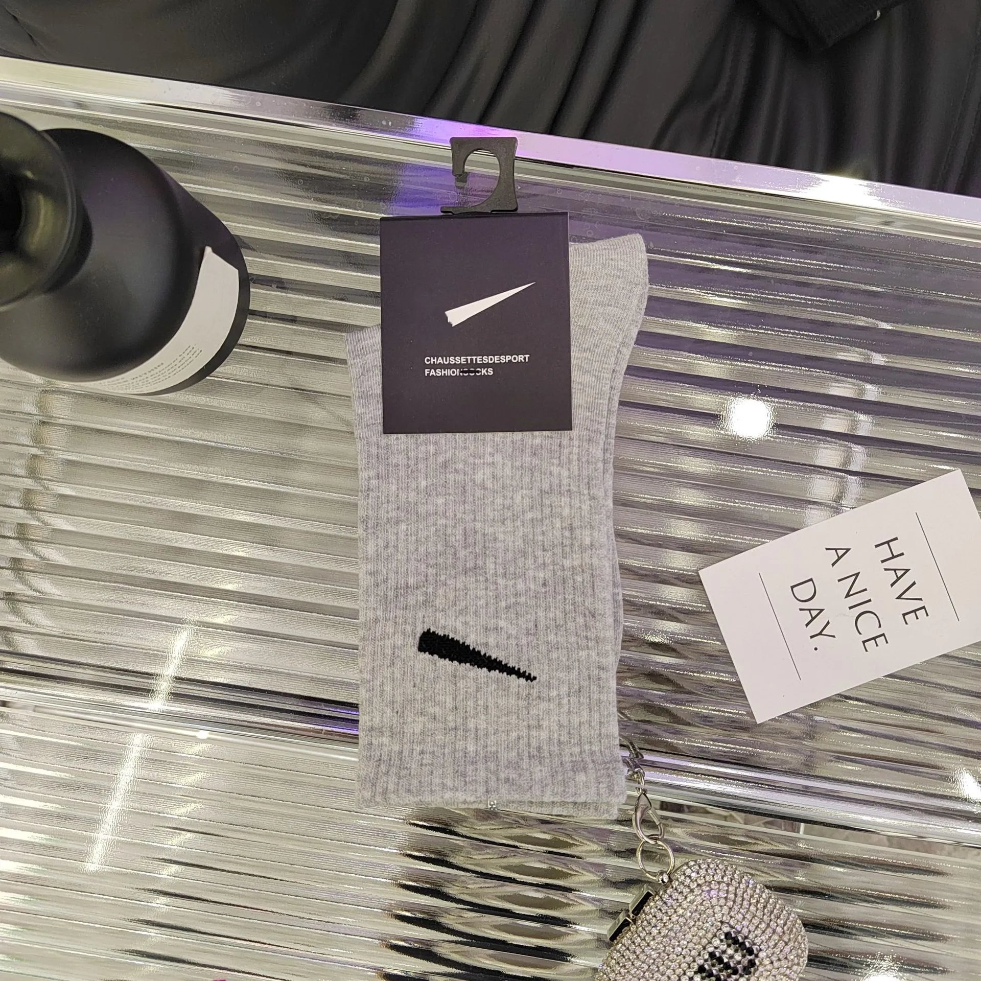 Knee-high Polyester Gray