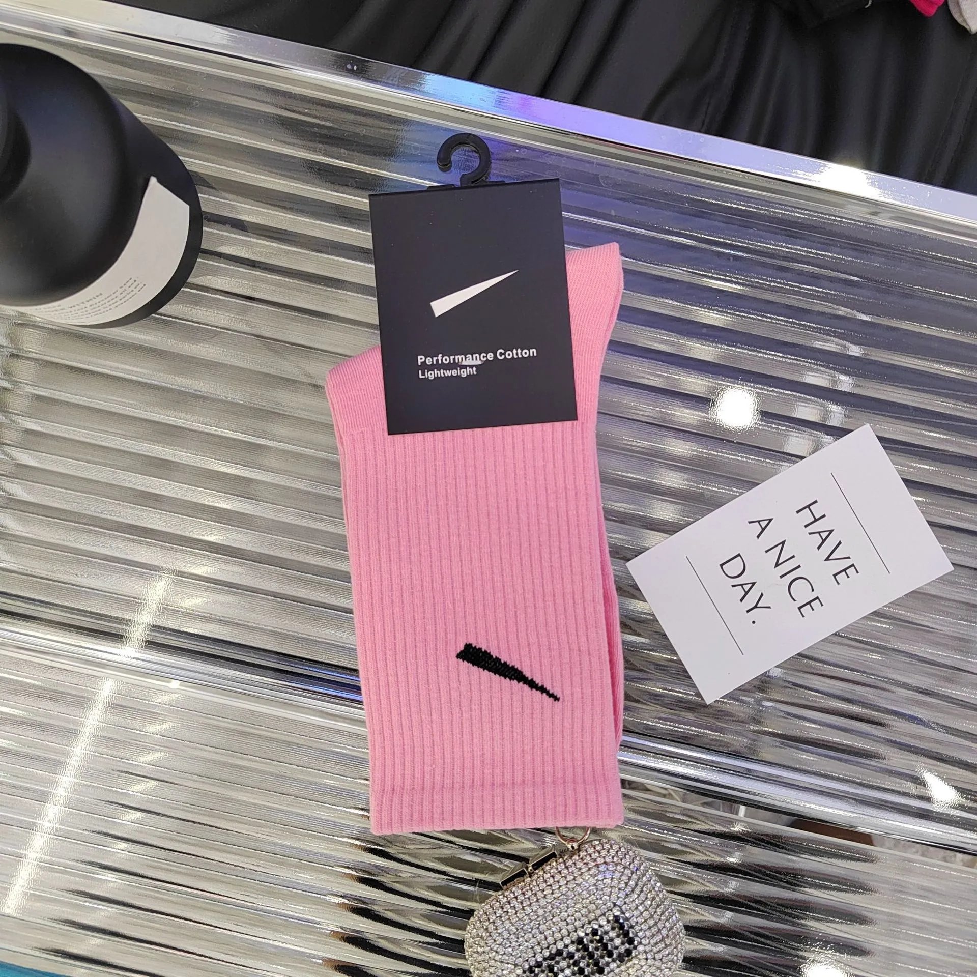 Knee-high Polyester Pink