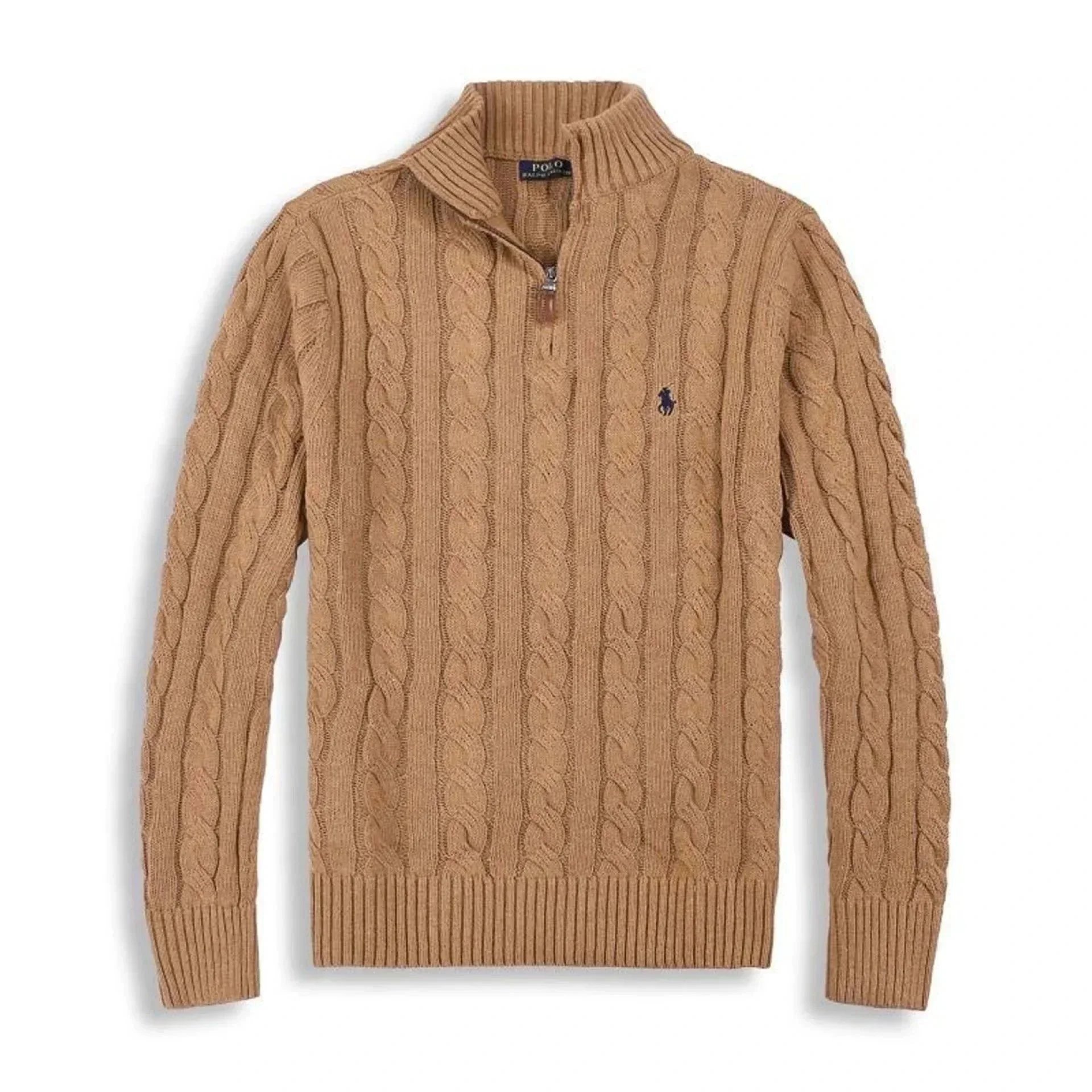 Zipper khaki color