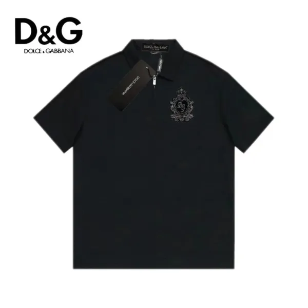 Dolce & Gabbana Logo Patch Black Polo - 5