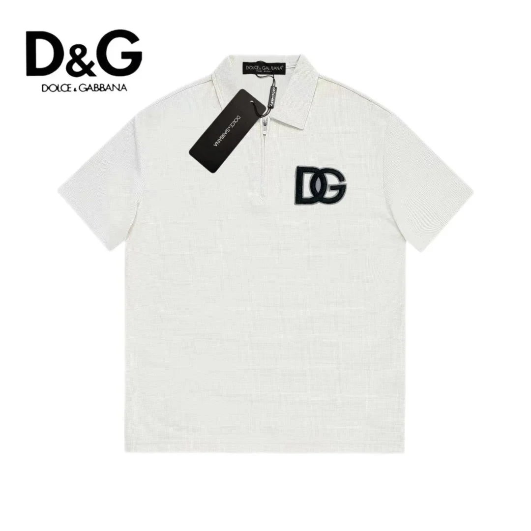 Dolce & Gabbana Dolce & Gabbana DG Logo Polo Shirt in White White
