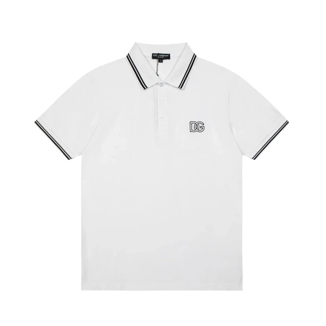 Dolce & Gabbana Dolce & Gabbana White Polo Shirt with DG Logo White
