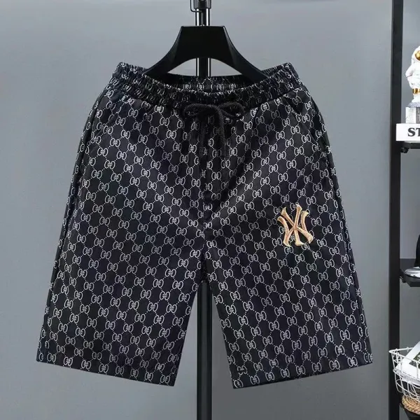 Gucci x MLB New York Yankees GG Monogram Shorts Black - 1